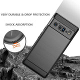 Husa de protectie Techsuit Carbon Silicone compatibil cu Google Pixel 6 Pro, Negru