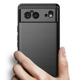 Husa de protectie Techsuit Carbon Silicone compatibil cu Google Pixel 6, Negru