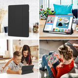Husa de protectie tableta Techsuit Flex Trifold (with Pencil Holder) compatibil cu Samsung Galaxy Tab A9 Plus, Negru
