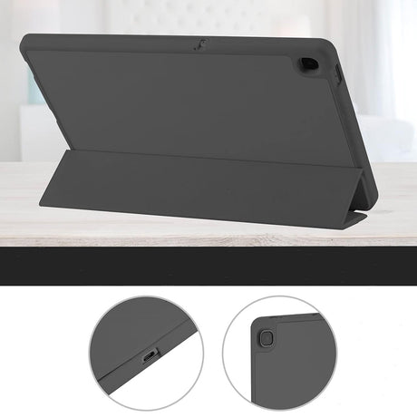 Husa de protectie tableta Techsuit Flex Trifold (with Pencil Holder) compatibil cu Samsung Galaxy Tab A7 Lite, Negru