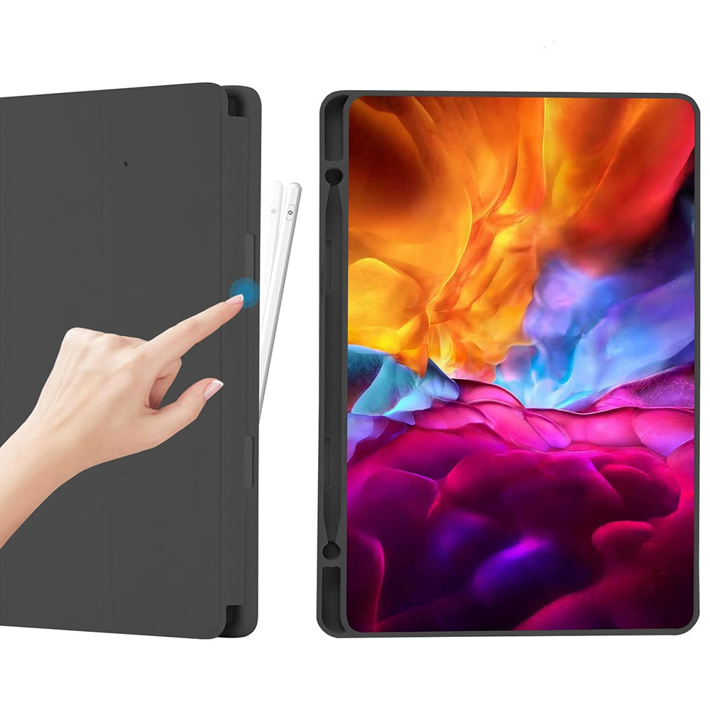 Husa de protectie tableta Techsuit Flex Trifold (with Pencil Holder) compatibil cu Samsung Galaxy Tab A7 Lite, Negru
