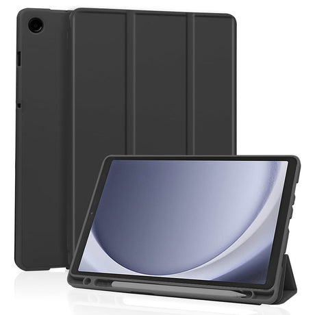 Husa de protectie tableta Techsuit Flex Trifold (with Pencil Holder) compatibil cu Samsung Galaxy Tab A9, Negru