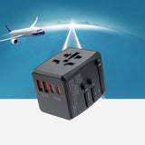 Incarcator Techsuit Travel Adapter (HHT904-B2), PD20W, 2 x USB, 2 xType-C, EU, UK, AUS, US, Negru