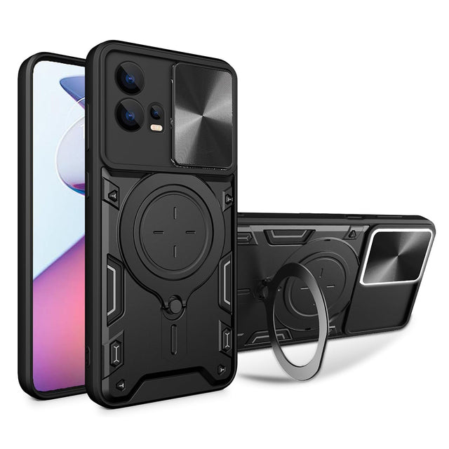 Husă Techsuit CamGuard Pro neagră pentru Motorola Moto G72