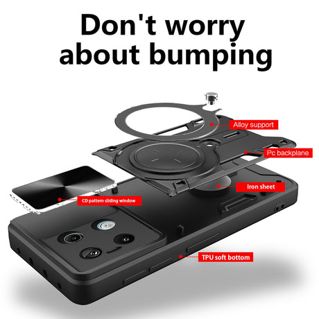 Husa de protectie Techsuit CamGuard Pro compatibil cu Xiaomi Redmi Note 13 Pro 5G / Poco X6, Negru