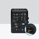 Incarcator Techsuit Travel Adapter (HHT904-W2), PD20W, 2 x USB, 2 xType-C, EU, UK, AUS, US, Alb
