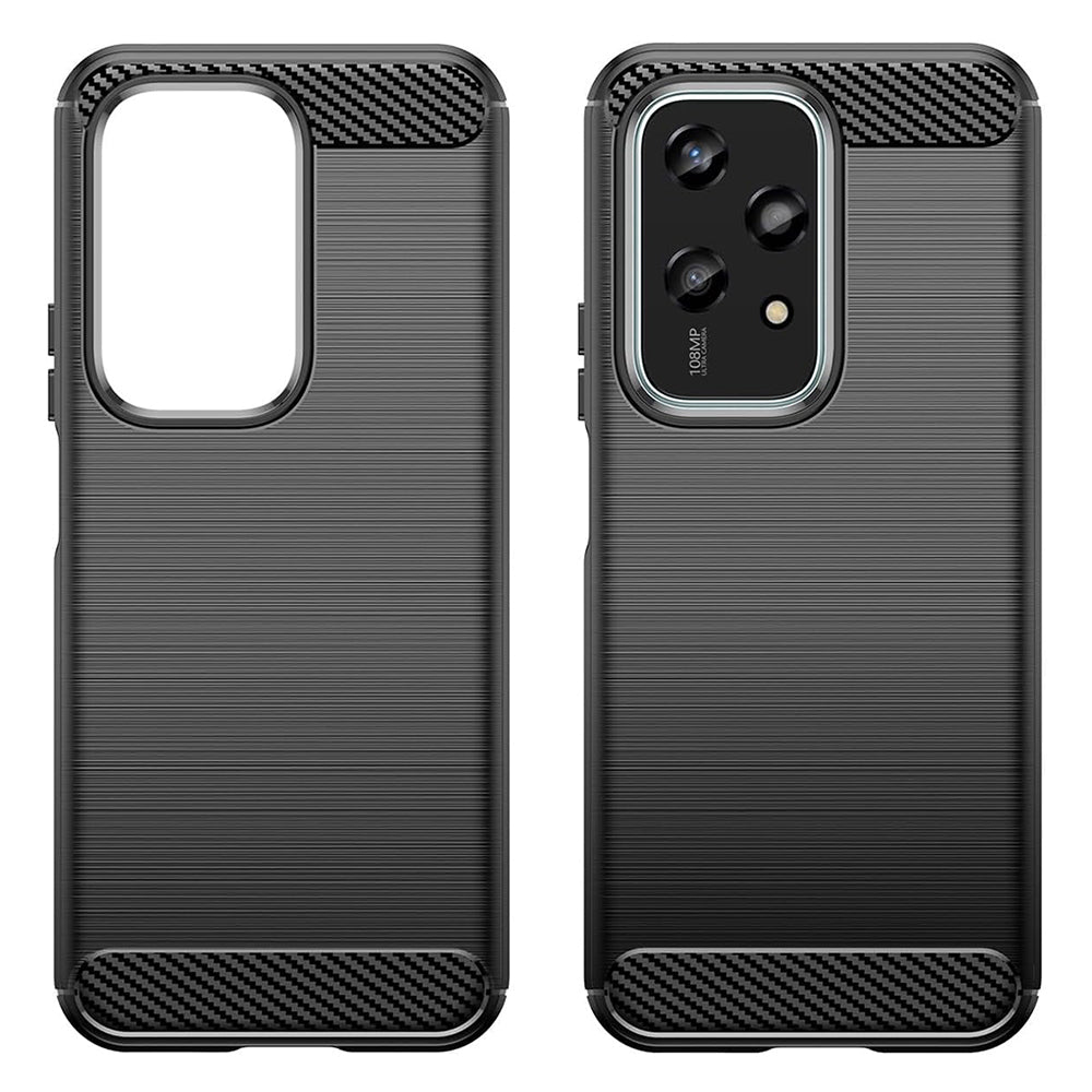 Husa de protectie Techsuit Carbon Silicone compatibil cu Honor 200 Lite, Negru