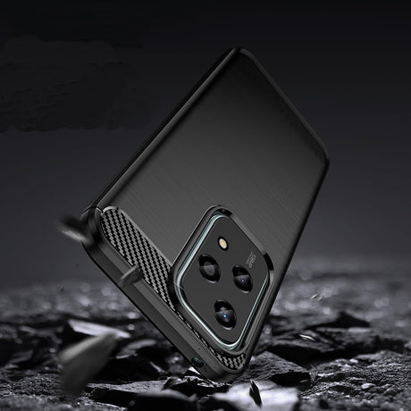 Husa de protectie Techsuit Carbon Silicone compatibil cu Honor 200 Lite, Albastru