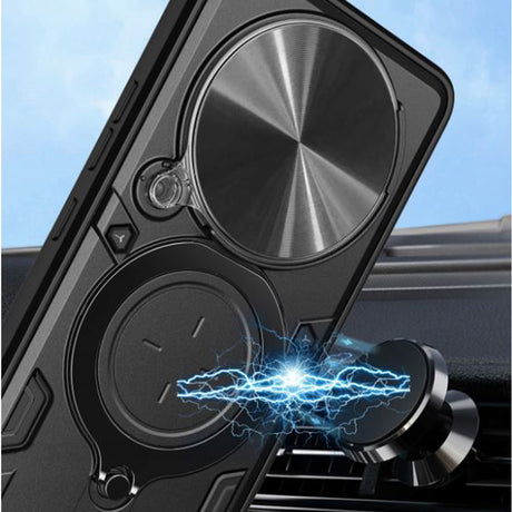 Husa de protectie Techsuit CamGuard Pro compatibil cu Honor Magic5 Lite, Negru