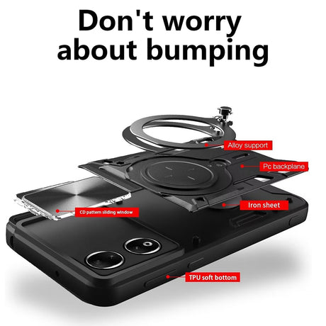 Husa de protectie Techsuit CamGuard Pro compatibil cu Honor X7b / X7b 5G / 90 SMART, Negru