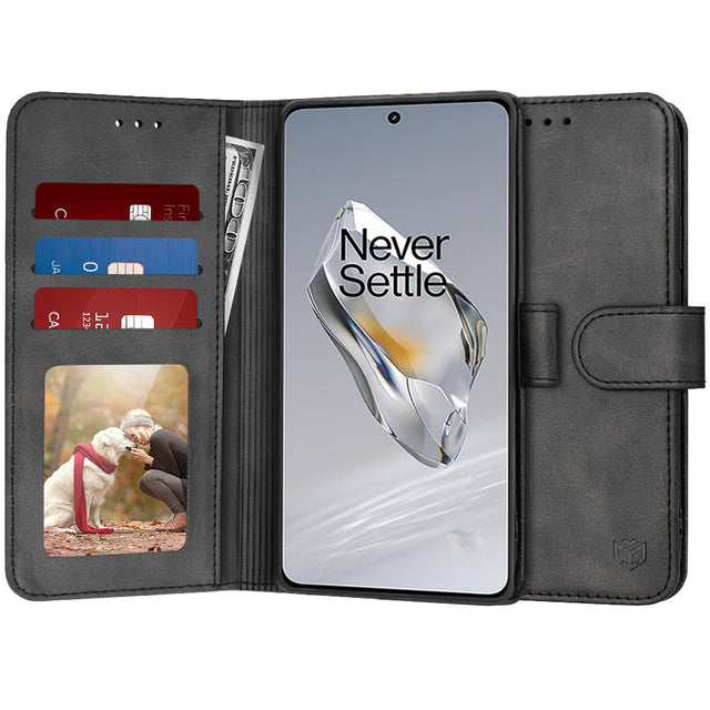 Husa de protectie Techsuit Diary Book compatibil cu OnePlus 12, Negru