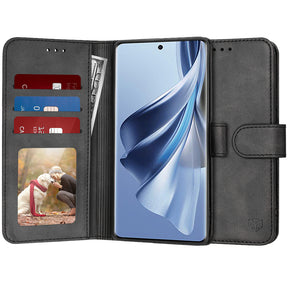 Husa de protectie Techsuit Diary Book compatibil cu Oppo Reno10 / Reno10 Pro, Negru