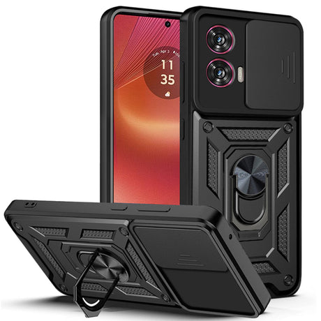 Husă Techsuit CamShield Series neagră pentru Motorola Edge 50 Fusion