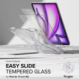 Husa de protectie tableta Ringke Easy Slide Tempered Glass compatibil cu iPad Air 11 (2024) / Air 11 (2025) / Air 11 (2026), Transparent