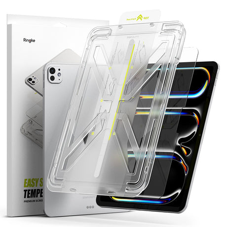 Husa de protectie tableta Ringke Easy Slide Tempered Glass compatibil cu iPad Pro 11 (2024) / iPad Pro 11 (2025), Transparent