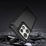 Husa de protectie Techsuit Carbon Silicone compatibil cu Motorola Edge 50 Ultra, Negru