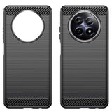 Husa de protectie Techsuit Carbon Silicone compatibil cu Realme 12 / 12x, Albastru