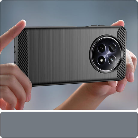 Husa de protectie Techsuit Carbon Silicone compatibil cu Realme 12 / 12x, Albastru