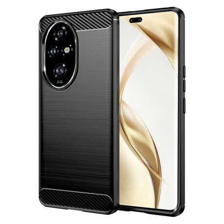Husa de protectie Techsuit Carbon Silicone compatibil cu Honor 200 Pro, Negru