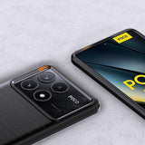 Husa de protectie Techsuit Carbon Silicone compatibil cu Xiaomi Poco F6 Pro, Albastru
