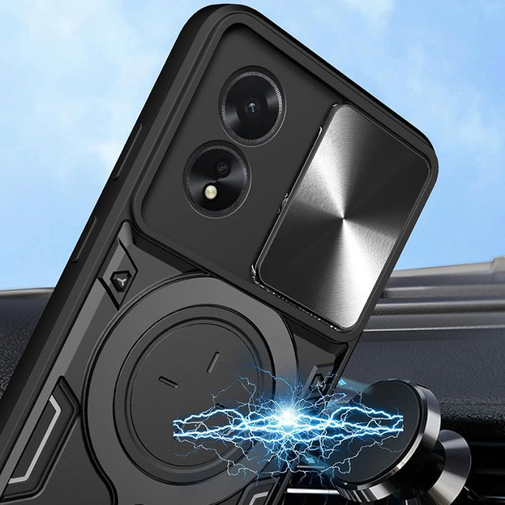 Husa de protectie Techsuit CamGuard Pro compatibil cu Oppo A60 4G, Albastru
