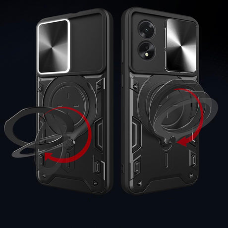 Husa de protectie Techsuit CamGuard Pro compatibil cu Oppo A60 4G, Rosu