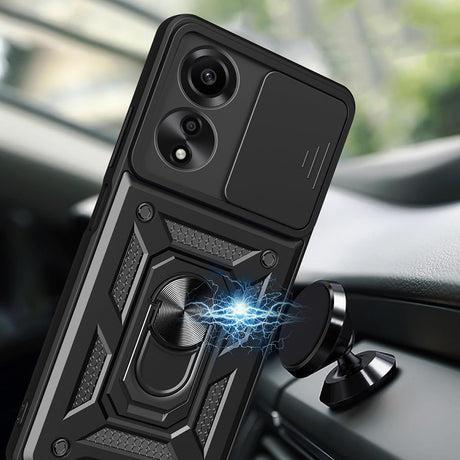 Husa de protectie Techsuit CamShield Series compatibil cu Oppo A60 4G, Negru