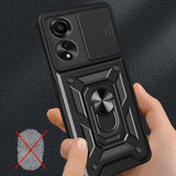 Husa de protectie Techsuit CamShield Series compatibil cu Oppo A60 4G, Negru