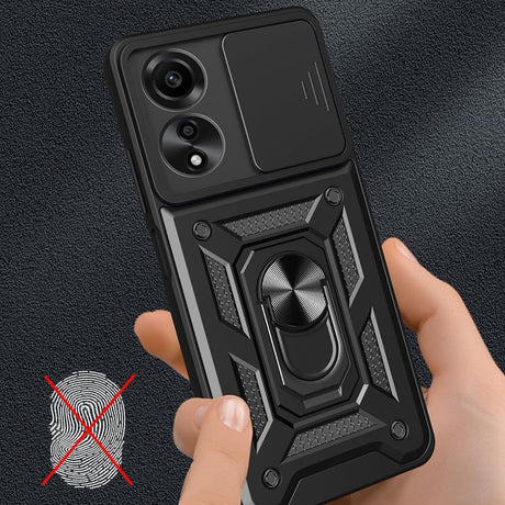 Husa de protectie Techsuit CamShield Series compatibil cu Oppo A60 4G, Negru