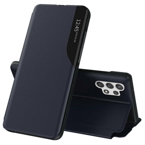 Husa de protectie Techsuit eFold Series compatibil cu Samsung Galaxy A32 4G, Albastru Inchis