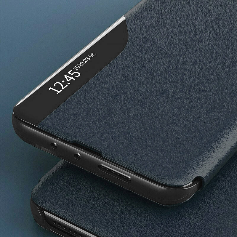 Husa de protectie Techsuit eFold Series compatibil cu Samsung Galaxy A32 4G, Albastru Inchis