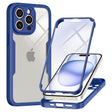 Folie de protectie Techsuit ColorVerse 360 Series + compatibil cu iPhone 15 Pro, Albastru