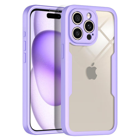 Folie de protectie Techsuit ColorVerse 360 Series + compatibil cu iPhone 15 Pro, Mov