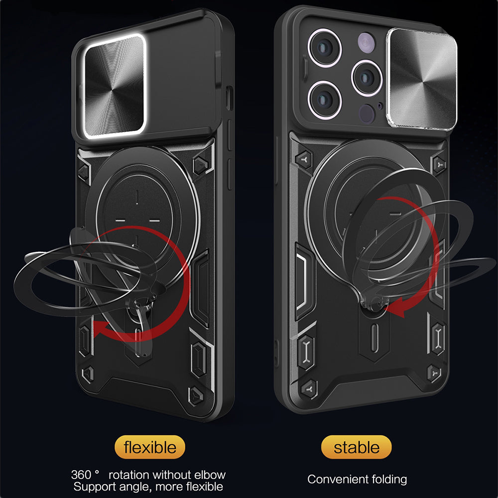 Husa de protectie Techsuit CamGuard Pro compatibil cu iPhone 16 Pro Max, Roz Auriu