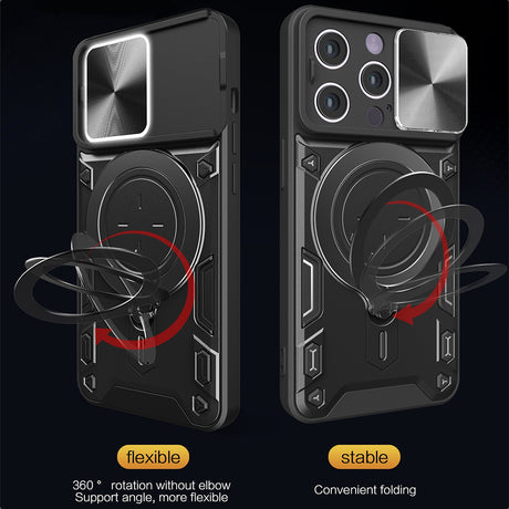 Husa de protectie Techsuit CamGuard Pro compatibil cu iPhone 16 Pro, Negru