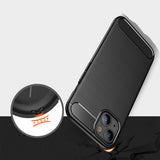 Husa de protectie Techsuit Carbon Silicone compatibil cu iPhone 13 mini, Negru