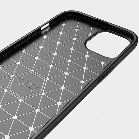 Husa de protectie Techsuit Carbon Silicone compatibil cu iPhone 13, Negru