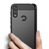 Husa de protectie Techsuit Carbon Silicone compatibil cu Motorola Moto E7 Power / Moto E7i Power, Negru