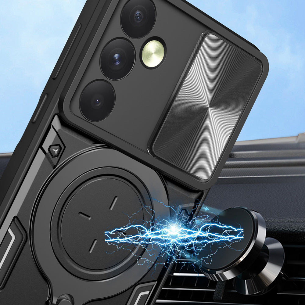 Husa de protectie Techsuit CamGuard Pro compatibil cu Oppo Reno12, Roz Auriu