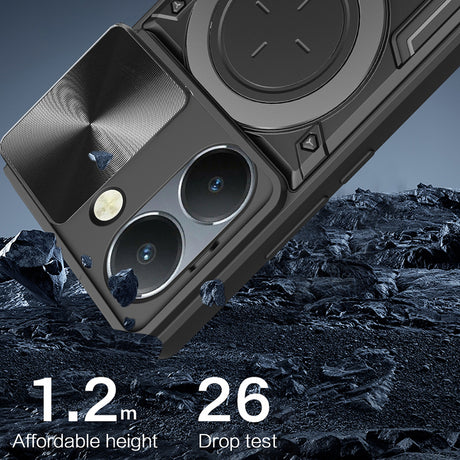 Husa de protectie Techsuit CamGuard Pro compatibil cu Honor 200, Negru