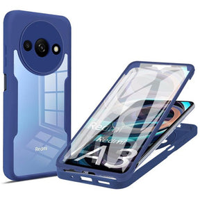 Folie de protectie Techsuit ColorVerse 360 Series + compatibil cu Xiaomi Redmi A3 / Redmi A3x, Albastru