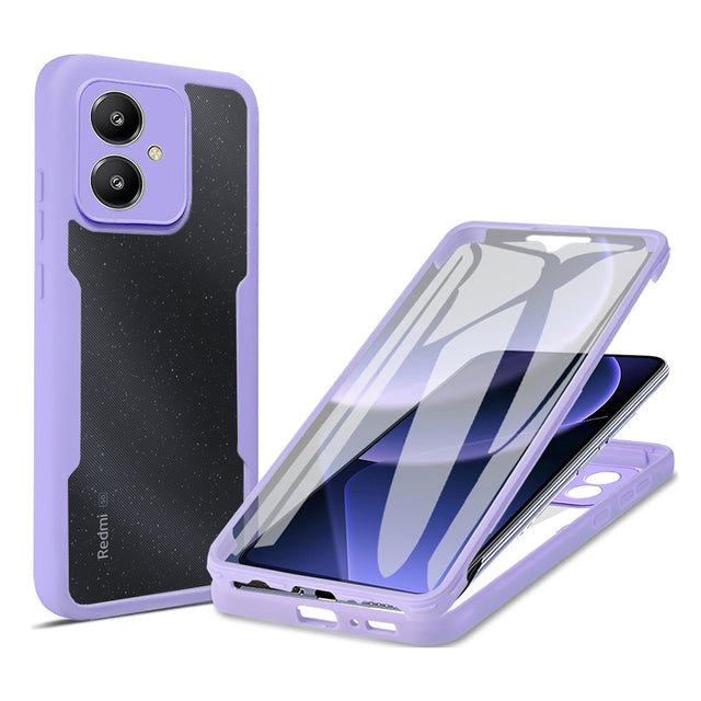 Folie de protectie Techsuit ColorVerse 360 Series + compatibil cu Xiaomi Redmi 13C 5G, Mov