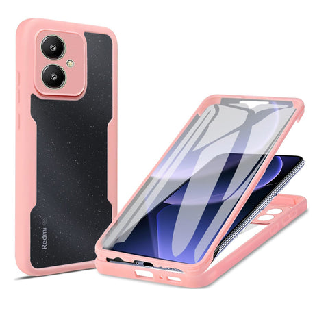 Folie de protectie Techsuit ColorVerse 360 Series + compatibil cu Xiaomi Redmi 13C 5G, Roz