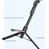 Suport Techsuit Selfie Stick (K28), Compact Tripod Mount with Bluetooth Remote Control, 360, Foldable, 175cm, Negru