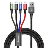 Cablu Baseus Rapid (CA1T4-A01), 4in1, 20W, 1.2m, Negru