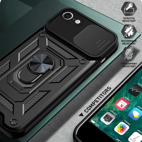 Husa de protectie Techsuit CamShield Series compatibil cu iPhone 16e / iPhone 17e, Albastru