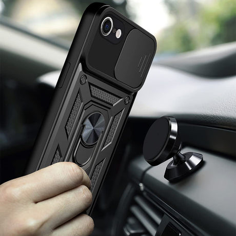 Husa de protectie Techsuit CamShield Series compatibil cu iPhone 16e / iPhone 17e, Negru
