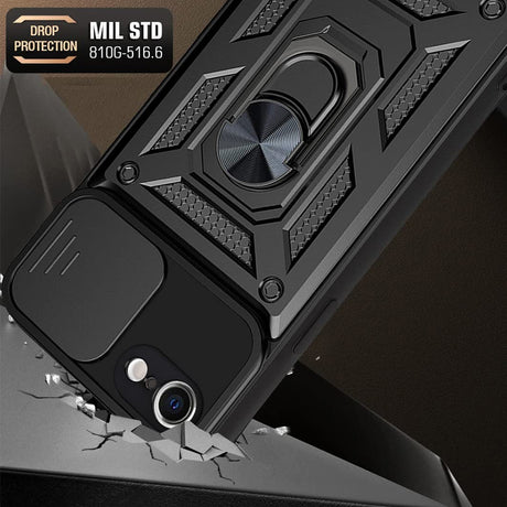 Husa de protectie Techsuit CamShield Series compatibil cu iPhone 16e / iPhone 17e, Negru
