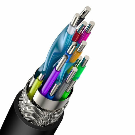 Adaptor Baseus Video Cable Cafule (CADKLF-E01), HDMI to HDMI, 4K, 60Hz, 18Gbps, 1m, Negru