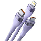 Cablu Baseus Flash Series 2 (CASS030005), Fast Charge, USB to Type-C, Lightning, Micro-USB, 100W, 1.2 m, Mov